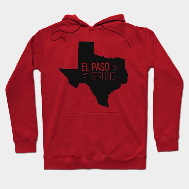 El Paso Strong (Black) Hoodie by DeekayGrafx